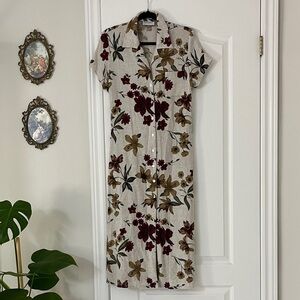 Vintage Principles Midi Floral Dress